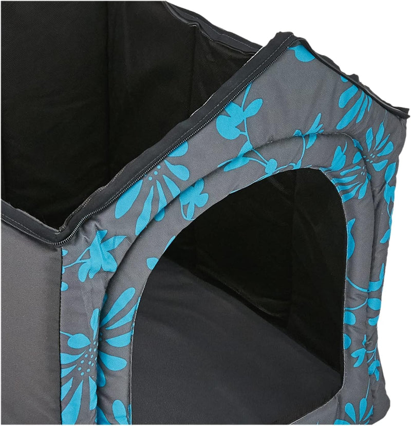 Hobbydog Dog or Cat Kennel/Bed S - XL Blue Flowers Design