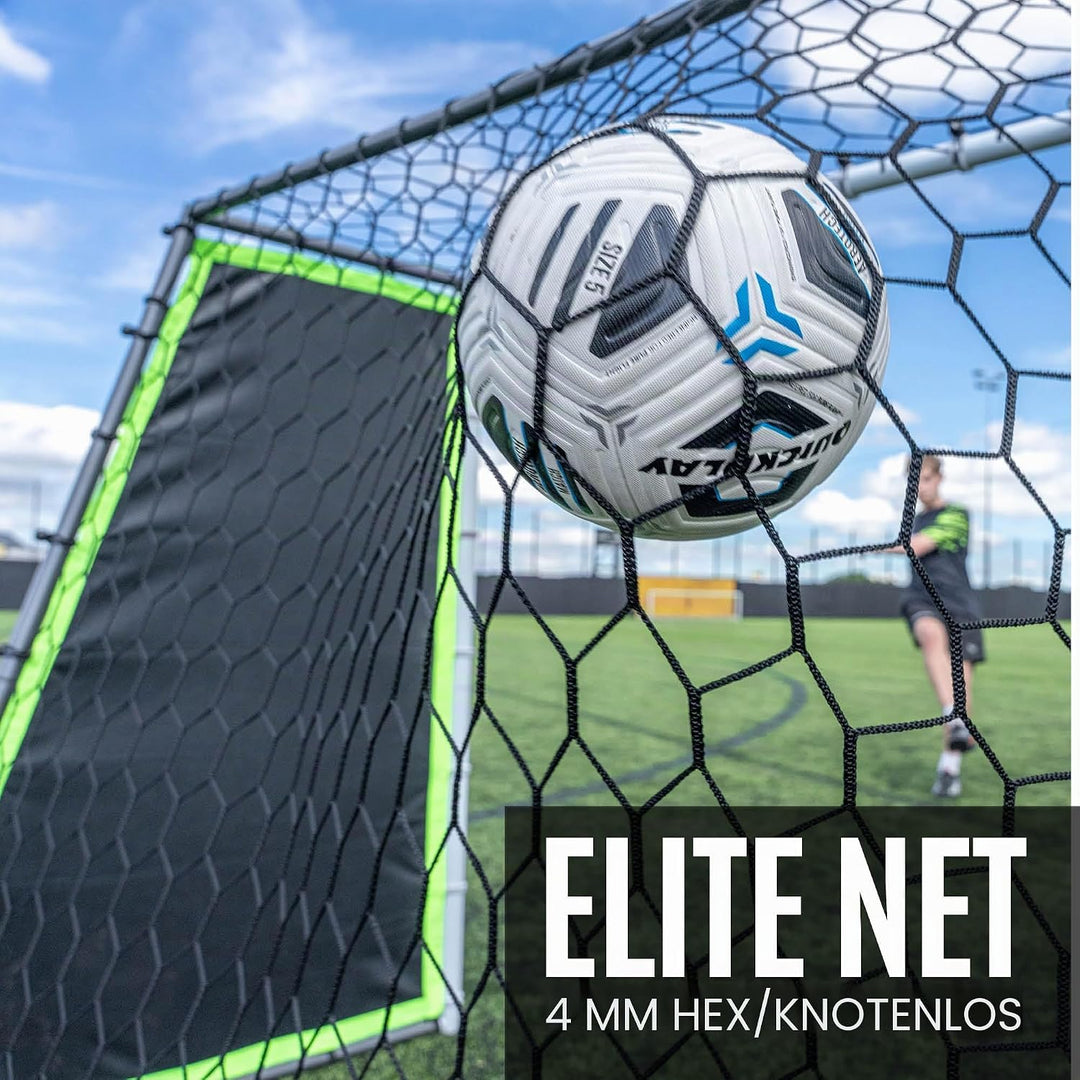 QUICKPLAY Tekkers GS Trainer 3-in-1: Rebounder und 7x5' Tor für kraftvolles Üben Grosses, ultrarespo