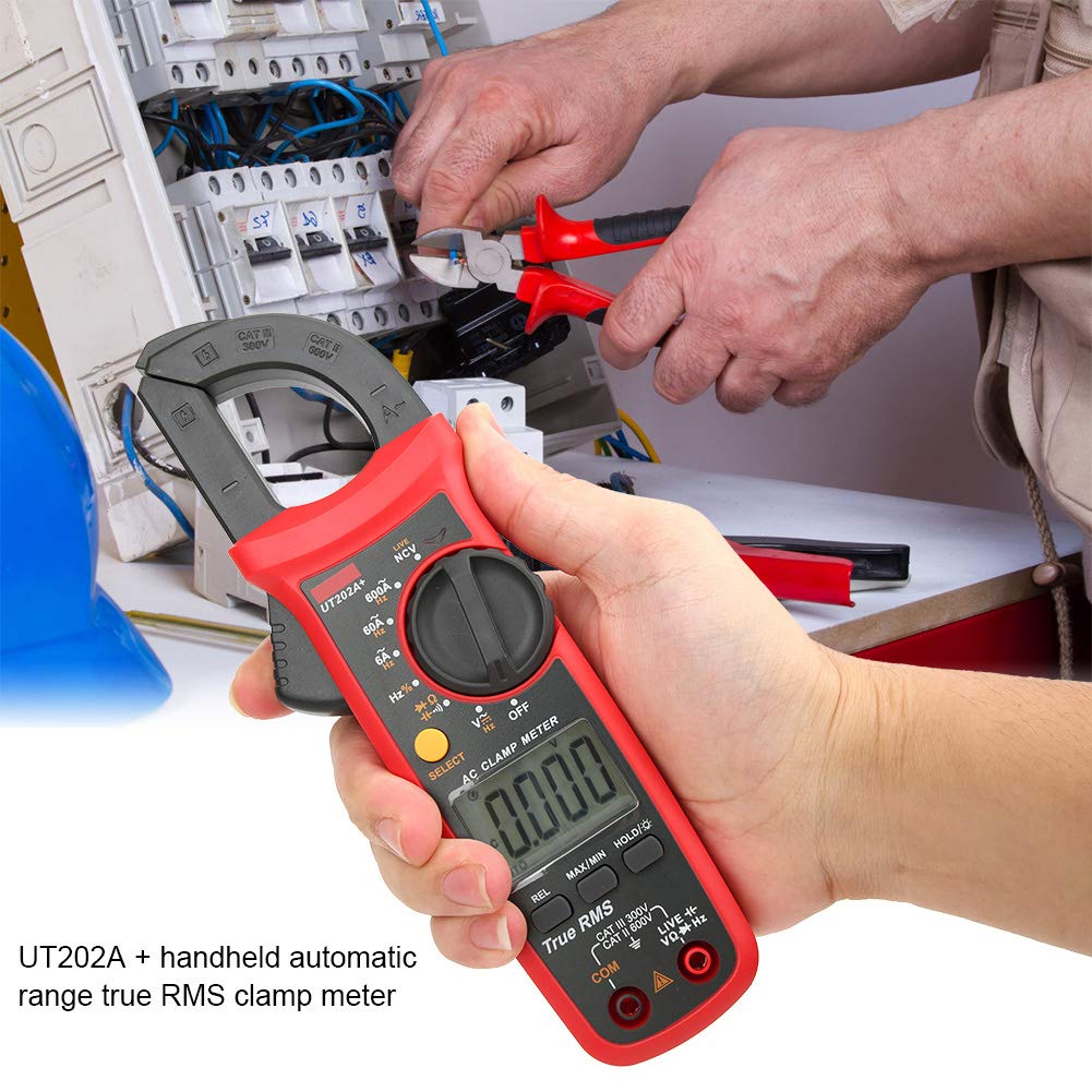 UT202A + Mini-Handmessgerät mit automatischem Bereich und True-RMS-Zangenmessgerät, Multitester für
