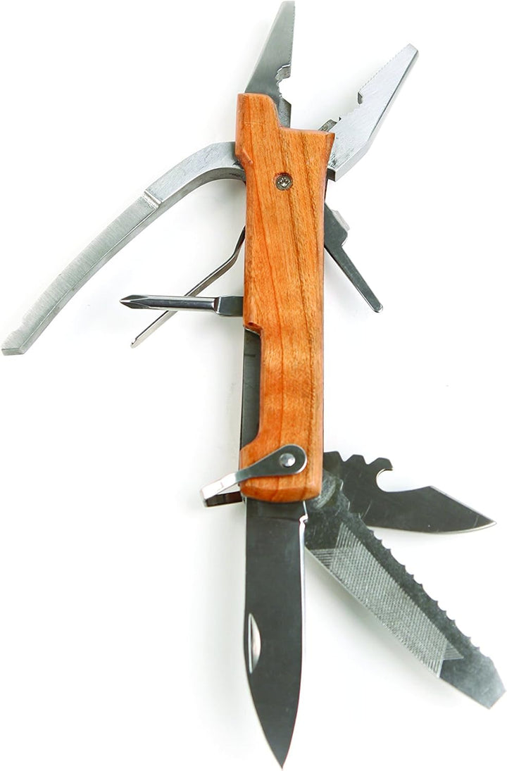 Kikkerland KKCD504 Multifunktionswerkzeug, Holzgriff Holzzange, Holzzange