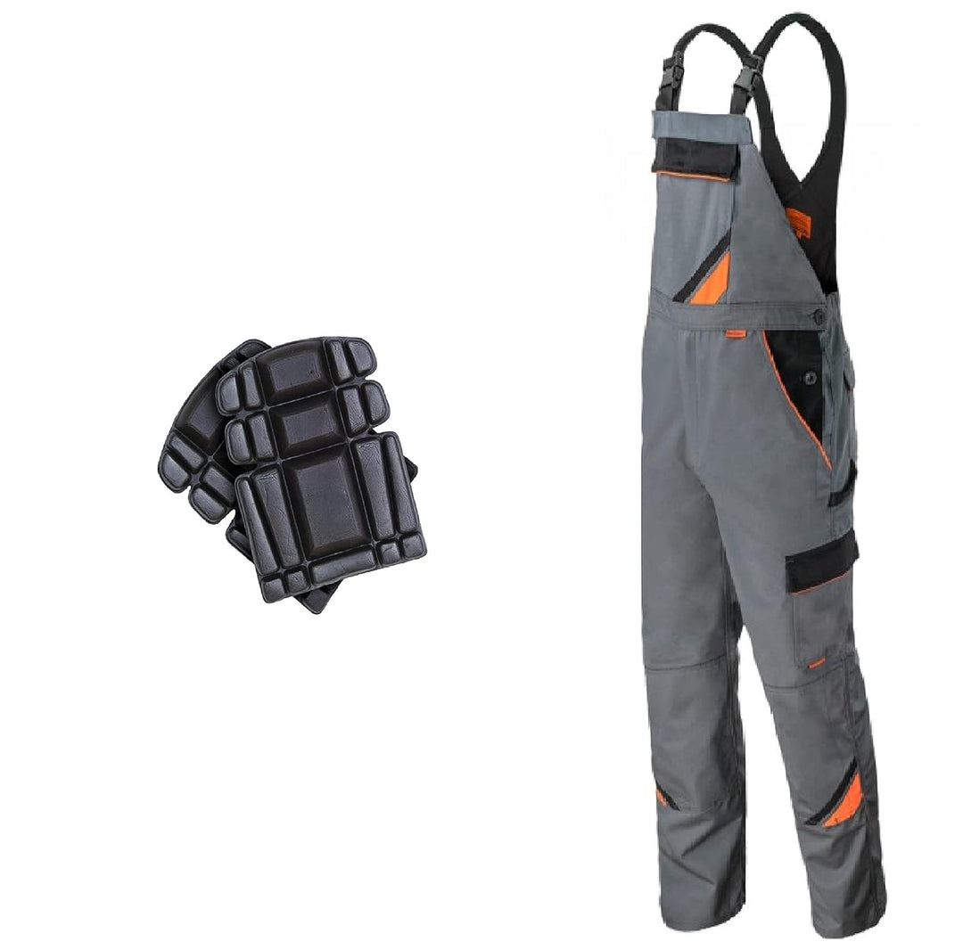 Latzhose und Latzhose für Herren, mit Knieschonern, Jacke erhältlich, perfekt für Arbeit, Mechaniker