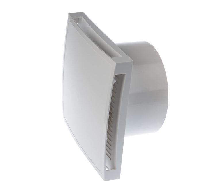 LIRAST Ø 150mm Weiss Badlüfter mit Timer und Feuchtesensor - Ventilator/Lüfter für Effiziente Belüft