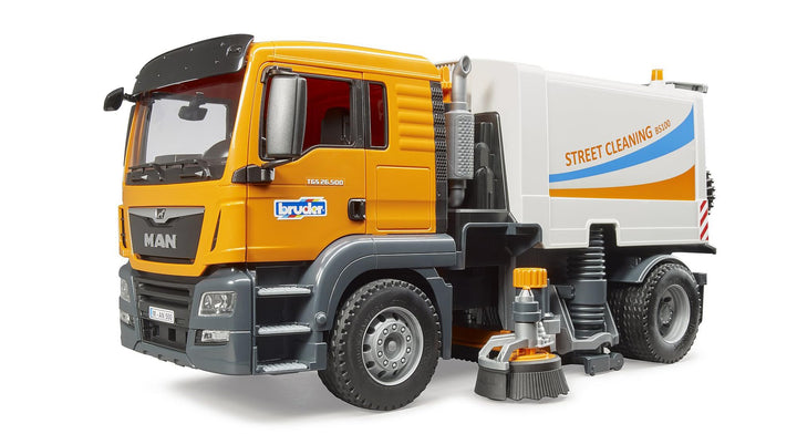 bruder 03780 - Man TGS LKW Strassenreinigung - 1:16 Kehrmaschine Reinigungs-Fahrzeug Kommunalarbeite