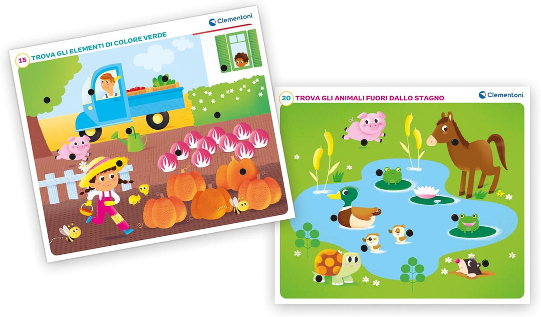 Clementoni - Mein erster Wissenschaftler, alle auf dem Bauernhof, Lernspiel für Kinder 2-4 Jahre, Ba