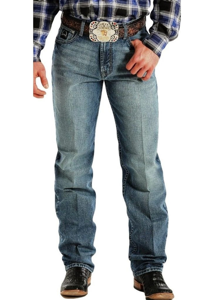 Cinch Herren White Label Relaxed Fit Jeans 28W / 38L Mittelblau, 28W / 38L Mittelblau