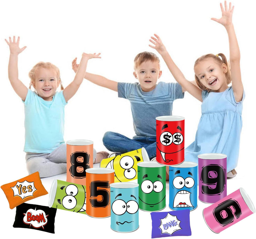Ulifeme Dosenwerfen, Spielzeug Garten Spiele Kinder für Kindergeburtsta und Andere Party, 10 pcs Läc