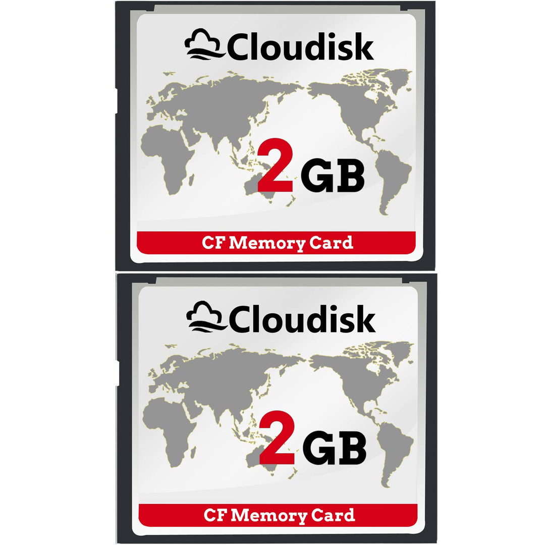 Cloudisk Pack von 2 Compact Flash Card (2GB), 2GB