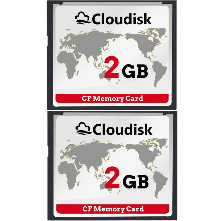 Cloudisk Pack von 2 Compact Flash Card (2GB), 2GB