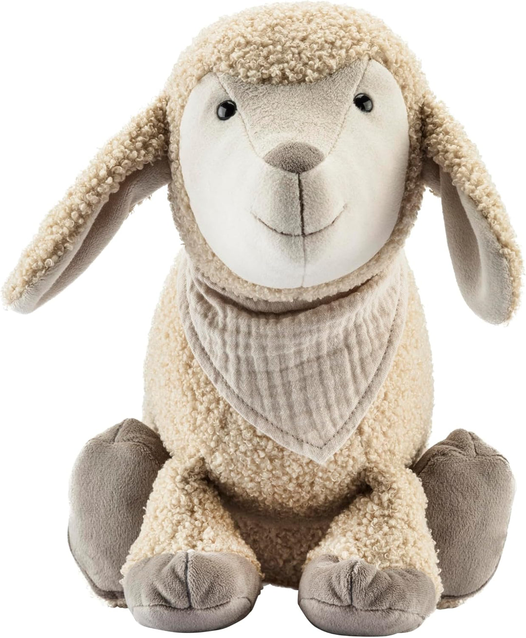Sterntaler Kuscheltier L Schaf Flocke - Kuscheltier für Baby und Kinder aus weichem Boucle - Spielze