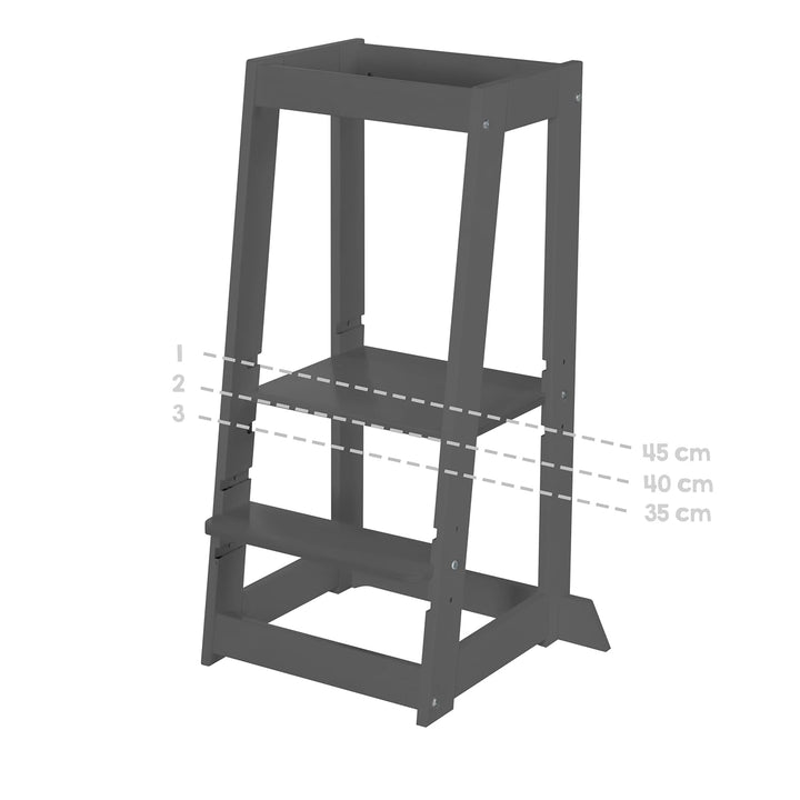roba Lernturm nach Montessori - Sicherer Tritthocker für Kinder - Ideal als Küchenhelfer - Bis 80 kg