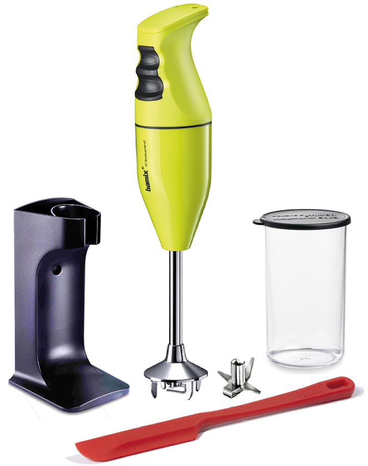 bamix Stabmixer Set EO180 CLASSIC PLUS inkl. Ständer, 1 Becher, 1 Multifunktionsmesser, Spachtel, 18