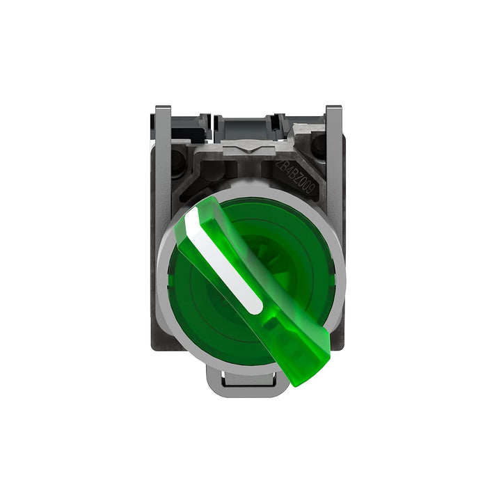 SEL.LUM.LED 230V NA+NC VERDE Schwarz 2 positions x, Schwarz 2 positions x