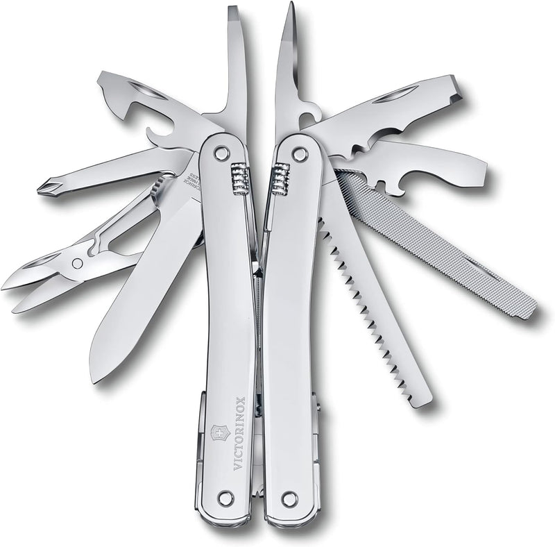 VICTORINOX Multifunktionswerkzeug Swiss Tool Spirit MX, 24 Funktionen, Swiss Made, Multitool mit Fes