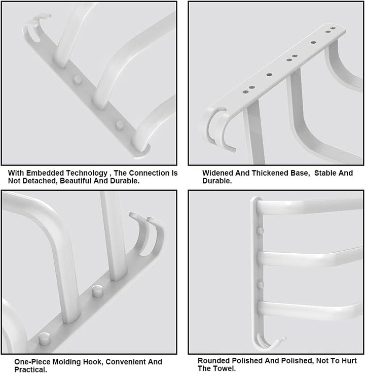 Handtuchhalter Bad 3 Tier Handtuchstange Badezimmer Aluminium Wand-handtuchhalter Handtuchhalter Wan