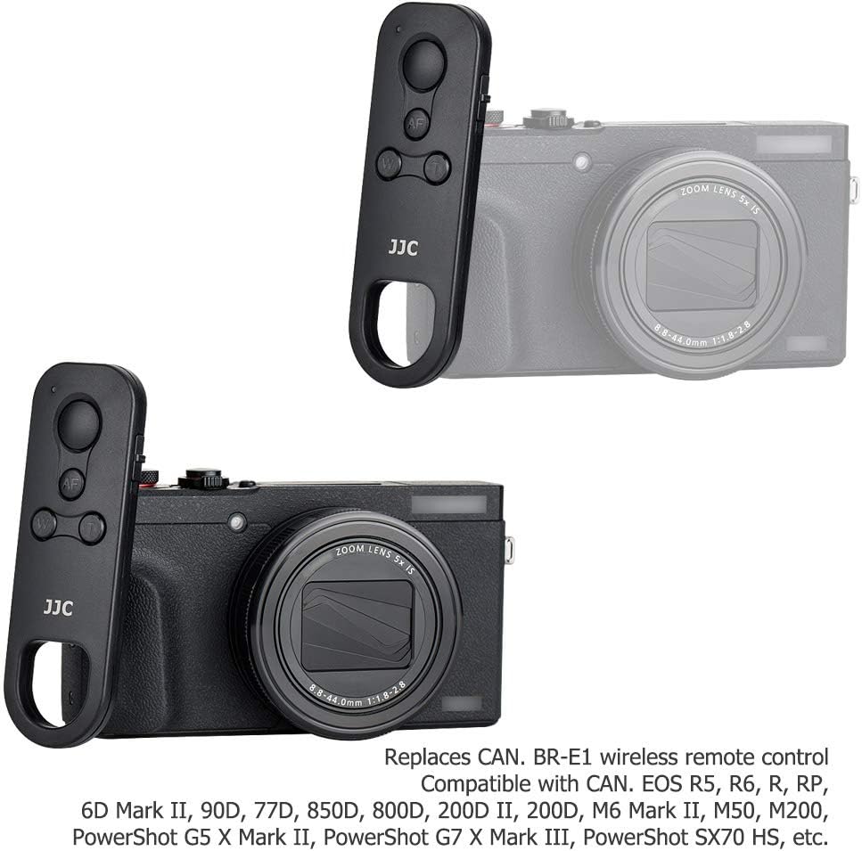 JJC BR-E1 Bluetooth Fernauslöser Fernbedienung für Canon EOS R10 R7 R6 R5 R3 R RP 90D 77D 850D 800D