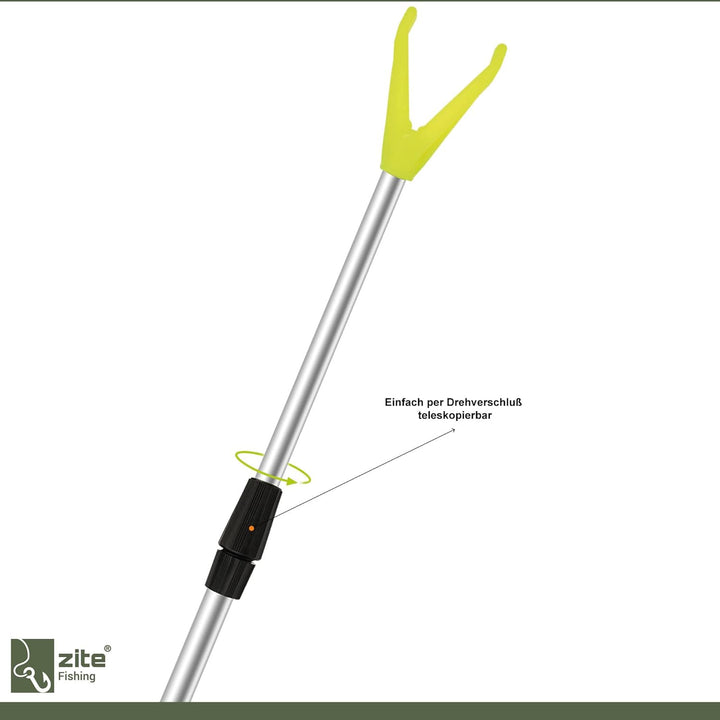 Zite Fishing Teleskop Rutenhalter Angel 75-135cm – Angelzubehör Rutenauflage Forellen &amp; Karpfen Fisc