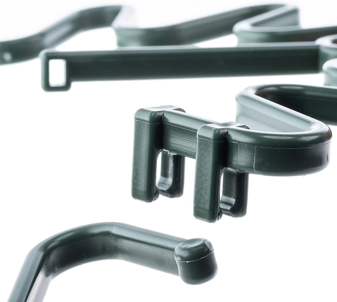 KADAX Staudenhalter Ø 21 cm im 20er Set, Pflanzenhalter Rund mit Kabelbinder, Hortensienhalter aus K