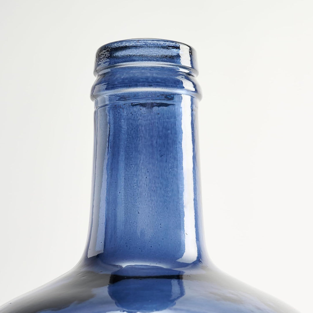 Handgefertigte Damajuana Glaskaraffe 4L Plain - Glasflasche oder Karaffe im mediterranen Stil für di