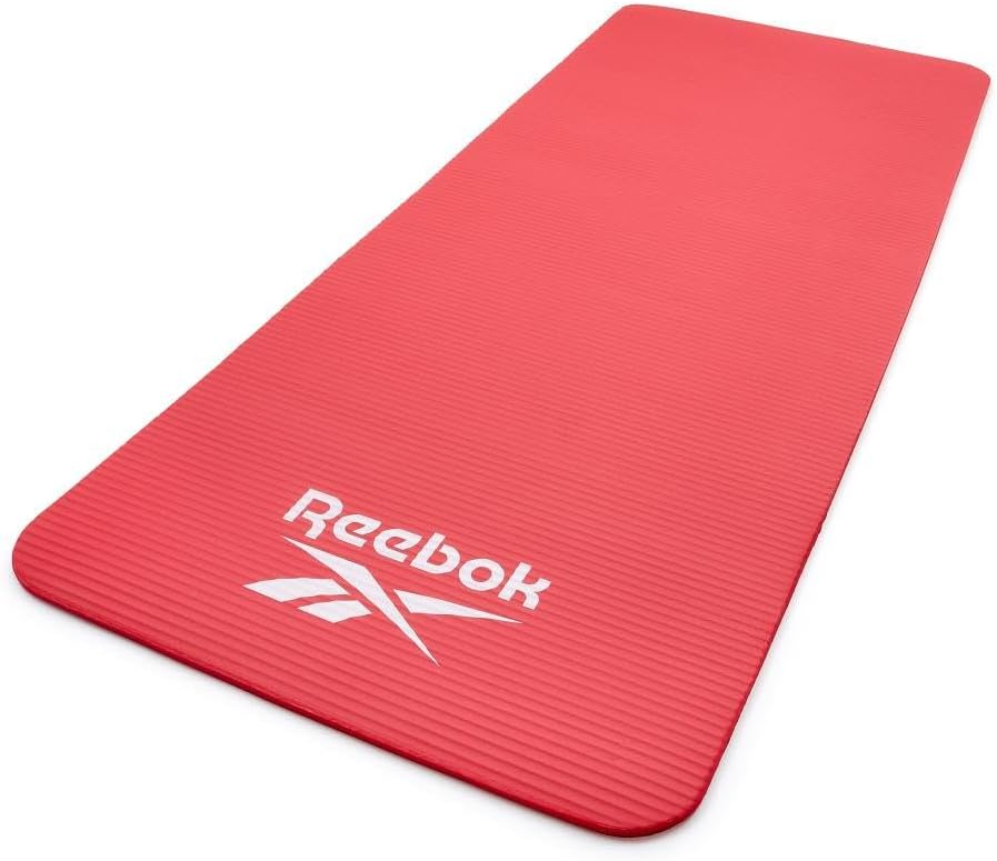 Reebok Trainingsmatte - Rutschfeste Gymnastikmatte aus natürlichem Gummi in 7mm, 10mm, 15mm und vers