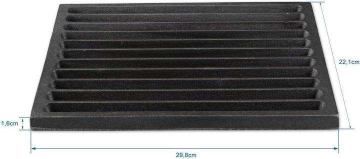 Grillrostprofi Ascherost - Feuerrost - Kohlerost - Kaminrost in Premium-Qualität, Gusseisen, 22 x 30