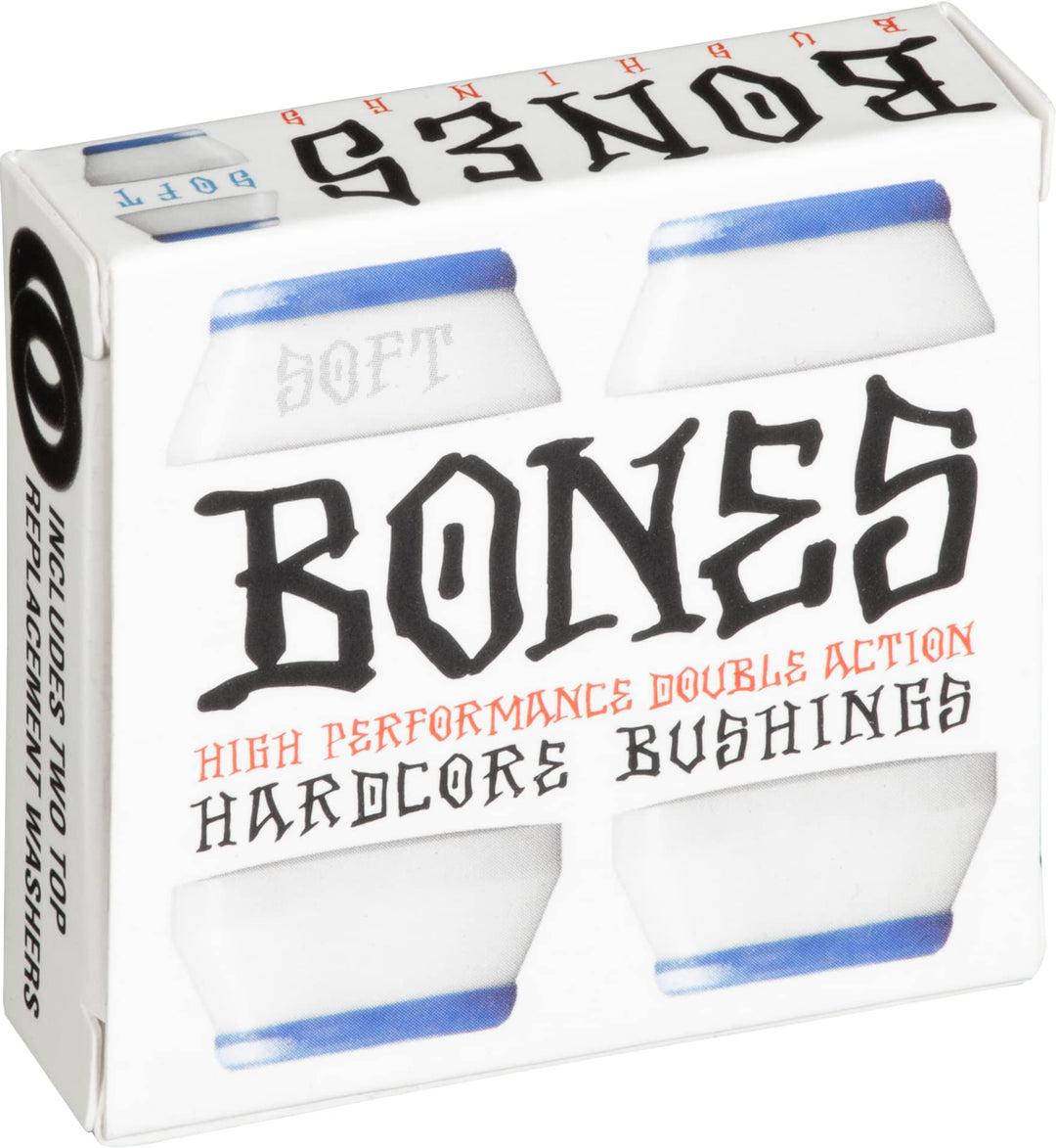 BONES Herren Kugellager Hardcore Bushings Soft Weiss 81A, Weiss 81A