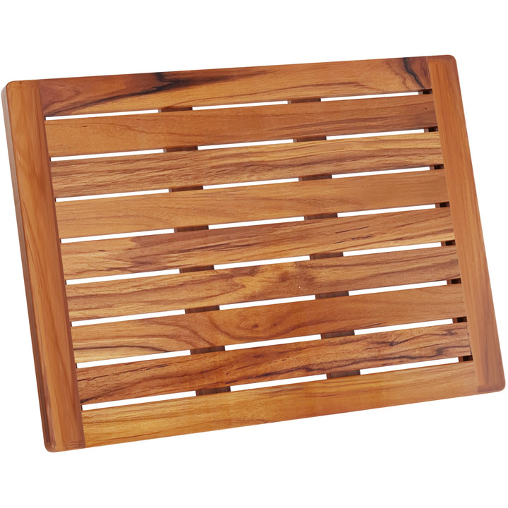 Hovea - Badematte aus Teakholz 61 x 45 cm - Duschmatte Holz - Euchtigkeitsbeständig, Schimmelresiste