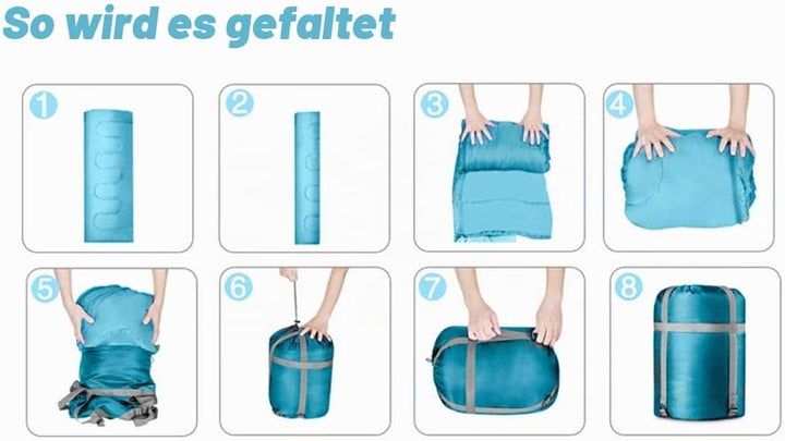 meteor Ymer Ultraleicht Kinderschlafsack – Temperaturbereich –5°C bis 11°C – komfortabler Schlafsack