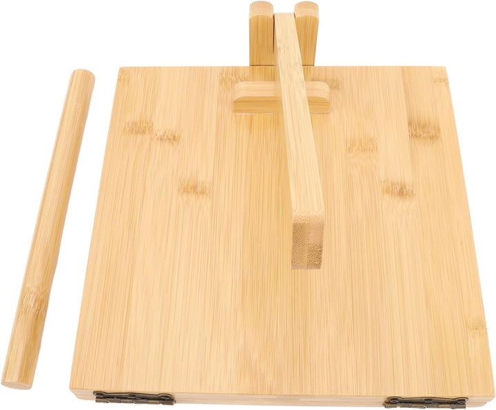 Tortilla-Presse, Holz -Tortilla -Pressemacher, Teigmaschine Handbuch Tortilla Press mit 50 Pergament