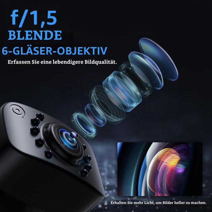 eRapta HD 1080P Rückfahrkamera, AHD-kompatibel, Metallgehäuse, IP69 wasserdichtes Universal Rückfahr