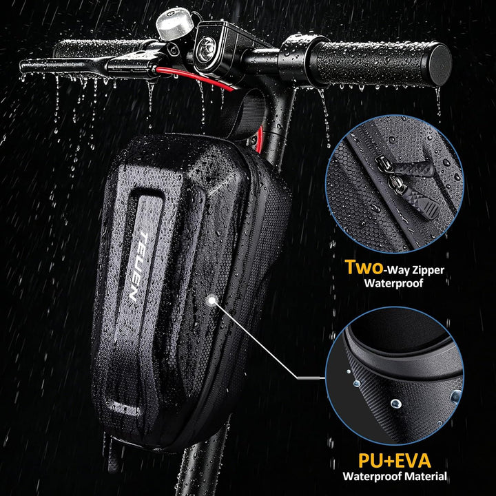 TEUEN 2L/3L Grosse Kapazität E Scooter Tasche für Elektroroller | wasserdichte Lenkertasche mit Eva-