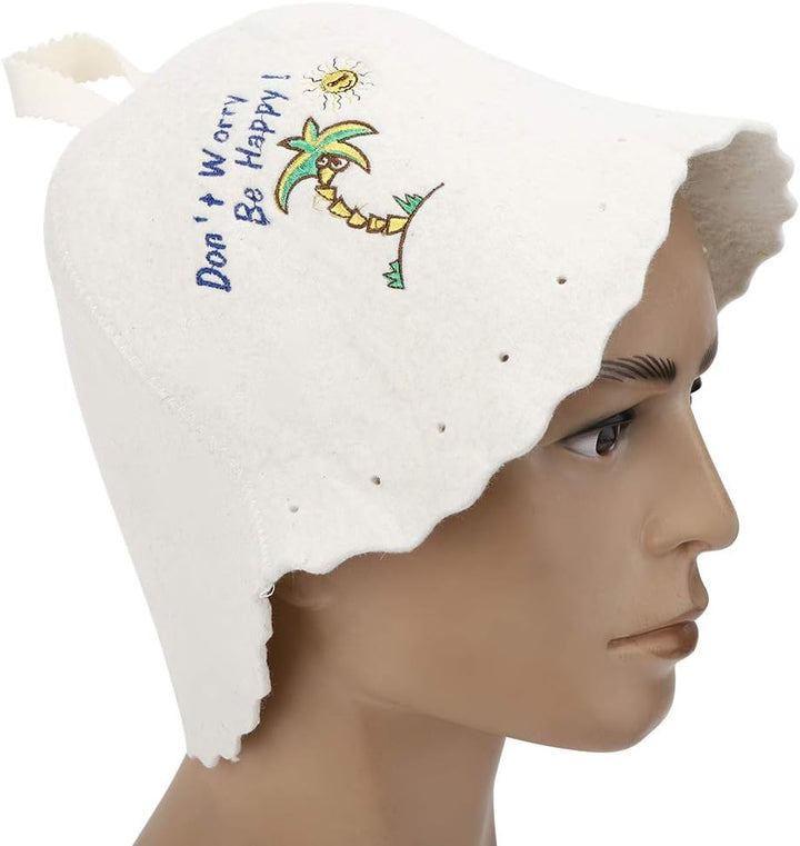 Saunahut, Saunahut, Moderner Stil, Leichter Wollfilzhut, Saunazubehör, Männer und Frauen Verwenden d