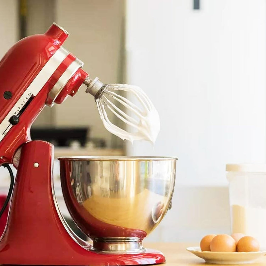Schneebesen kompatibel mit KitchenAid K45WW KSM90 K45 KSM150 Schneebesen für Eier und Kuchen Rührmas