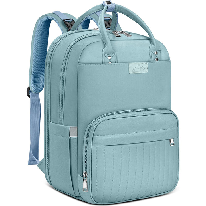 RAINSMORE Baby Wickelrucksack Gross Wickeltasche Rucksack mit Kinderwagengurten und Wickelunterlage