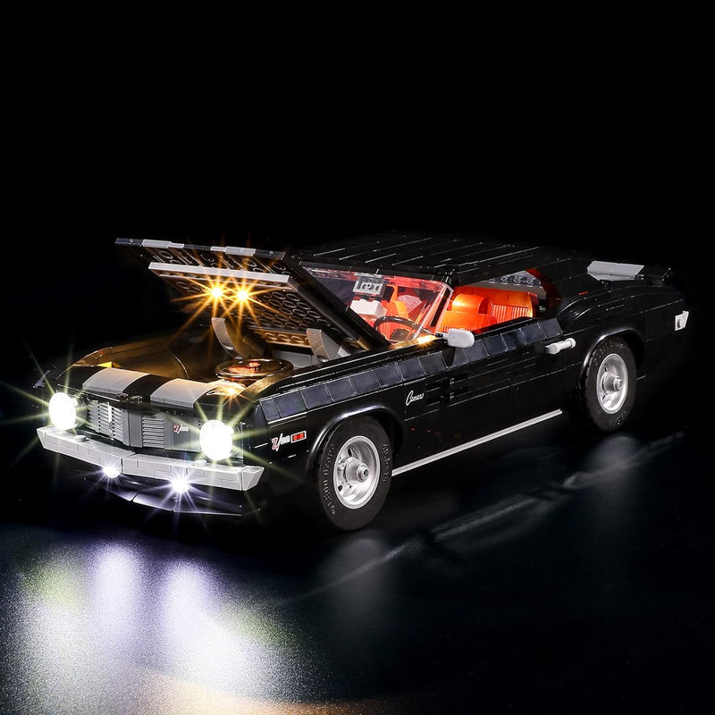 GEAMENT LED Licht-Set Kompatibel mit Lego Chevrolet Camaro Z28 - Beleuchtungsset für Creator 10304 B