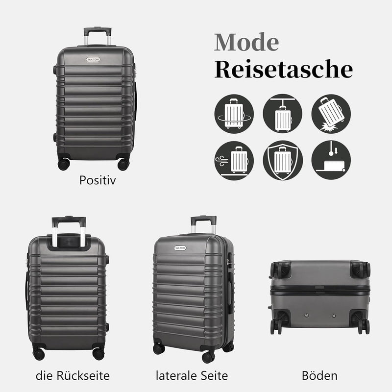 MoFut Koffer, Handgepäck Koffer, Hartschalenkoffer Trolley Rollkoffer Suitcase, Reisekoffer mit Roll