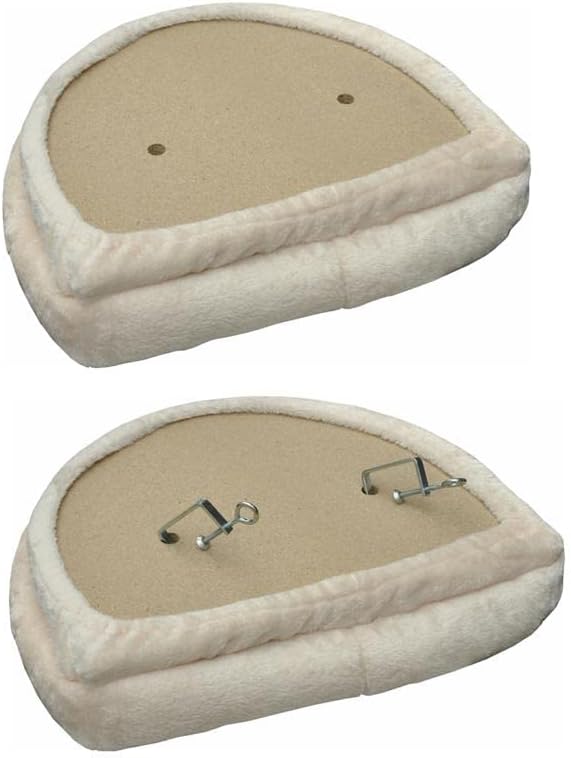 nanook Fensterbank Liege Top für Katzen - Fensterliegekissen - Plüschrand - XXL 60 x 45 x 10 cm - be