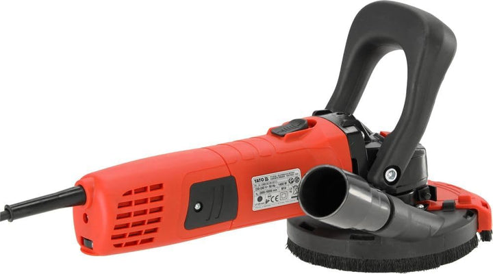 Betonschleifer Betonfräse Sanierungsfräse Set 1400W | Diamantschleifer 125 mm | mit Diamantschleifto