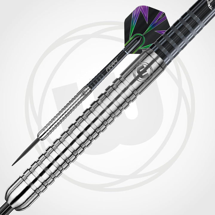 Winmau Foxfire Profi Wolfram Steeltip Dartpfeile Set mit Flights und Schäfte 23 g, 23 g