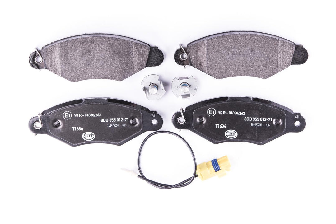 HELLA PAGID 8DB 355 012-711 Bremsbelagsatz - T1634 - Dicke/Stärke: 18mm - Bremssystem: Bosch - mit i