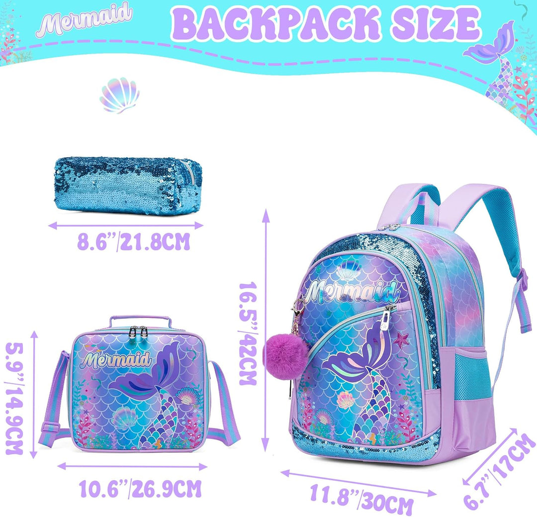 HTgroce Schulrucksack Mädchen Teenager Schultasche Schulranzen Set Rucksack für Mädchen Schule Freiz