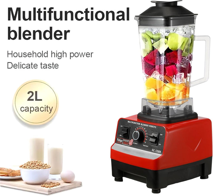 Standmixer mit 2000 W, 2-in-1, professioneller Entsafter mit 2 l, Entsafter für Säfte und Smoothies