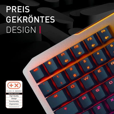 CHERRY MV 3.0, mechanische Gaming-Tastatur mit RGB-Beleuchtung, Deutsches Layout (QWERTZ), leuchtsta