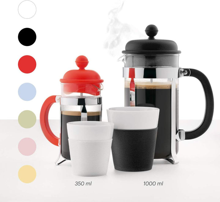 Bodum 1913-913 CAFFETTIERA Kaffeebereiter (French Press System, Permanent Edelstahlfilter, 0,35 lite