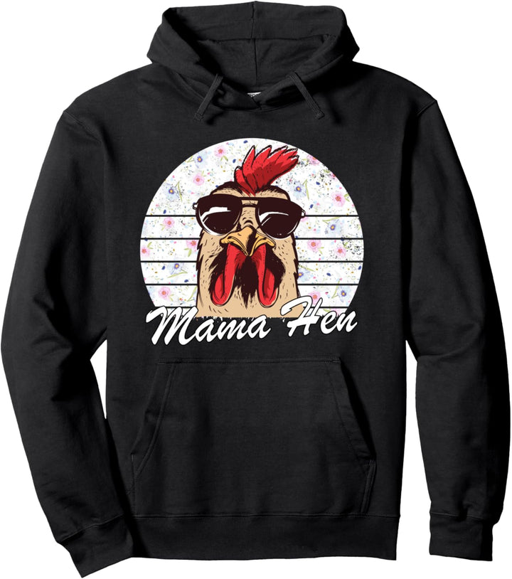 Lustig Hühner Mutter Geschenke Henne Sonnenbrille Huhn Mama Pullover Hoodie