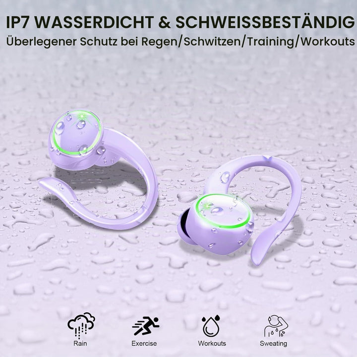 Matast 2026 Bluetooth Kopfhörer Sport, Kopfhörer Kabellos Bluetooth 5.4 mit ENC Noise Cancelling und