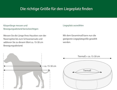 Dehner Lieblinge Hunde- und Katzenbett Cookie, Grösse L, ca. Ø 76 cm, Höhe ca. 17 cm, Polyester, bei