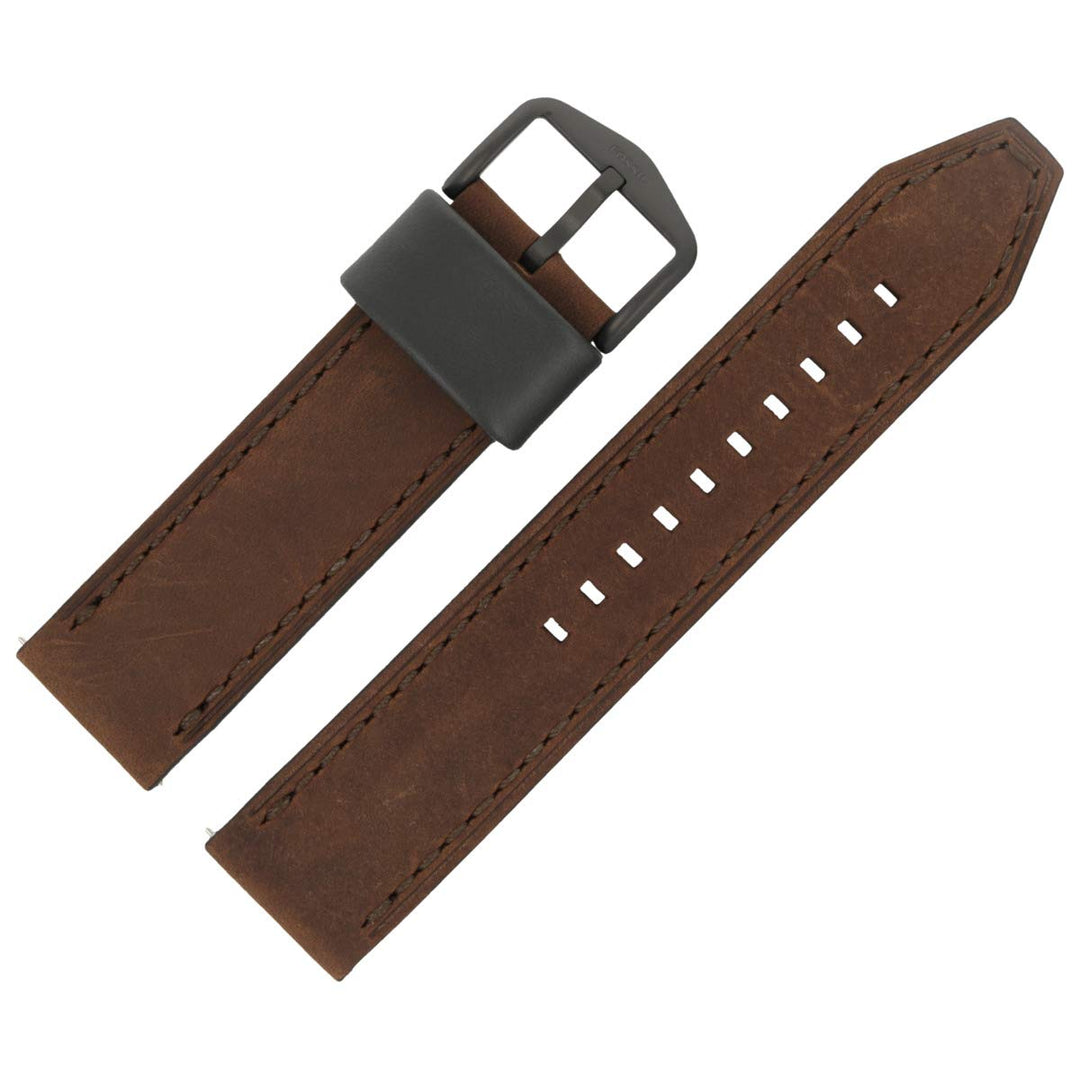 Fossil Uhrenarmband 22 mm Leder Braun FS-4656 | LB-FS4656, Gurt, Gurt