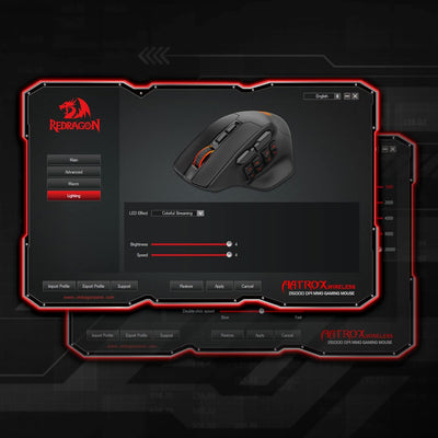 Redragon M811 Pro Wireless MMO Gaming Maus, 15 Programmierbare Tasten, RGB-Gamer-Maus, 10 Seitlichen