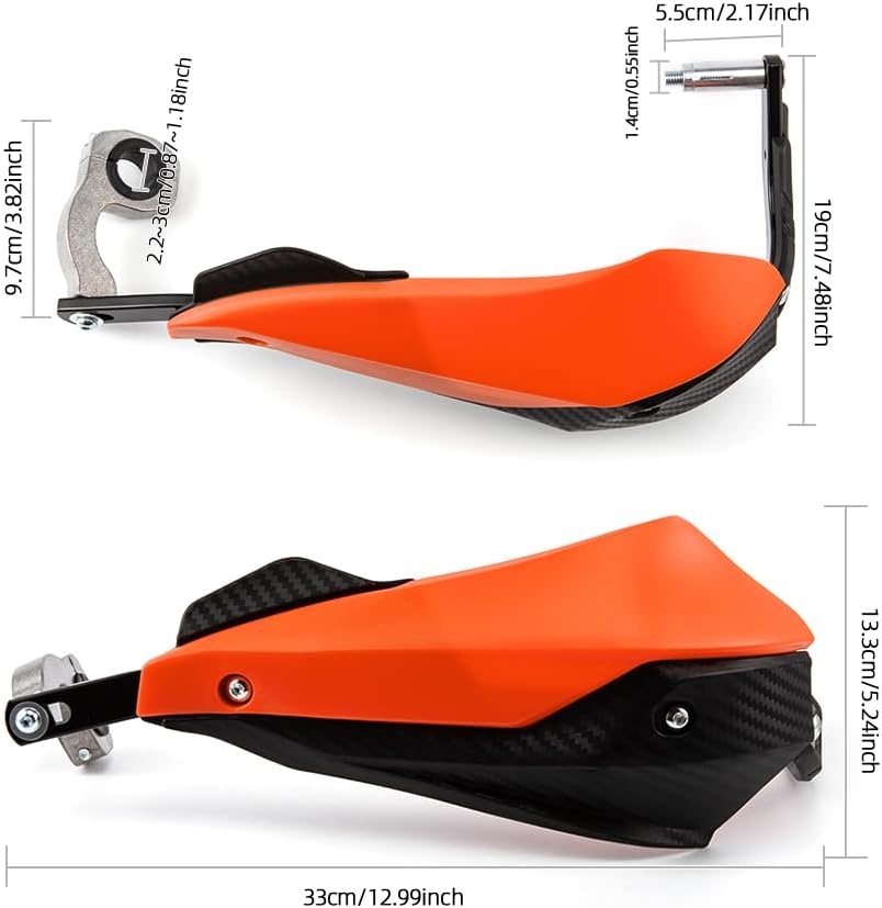 Handprotektoren für Dirtbikes für 7/8„ 22 mm und 1 1/8“ 28 mm Motorrad-Handprotektoren mit Handschut