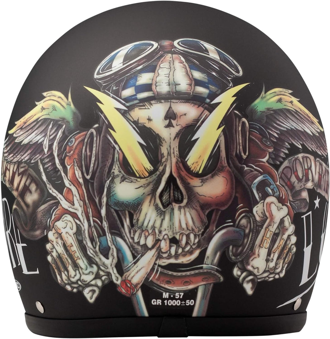 DMD 1JTS30000VL01 Motorradhelm, mehrfarbig, XS